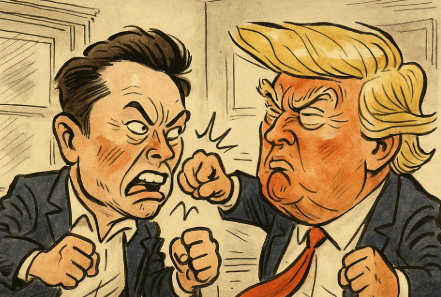 trump elon